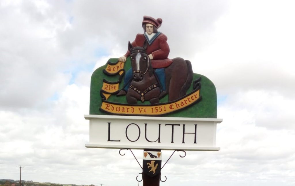 The sign on the London Road,