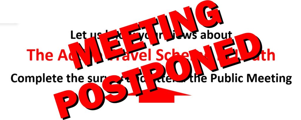 MEETING POSTPONED