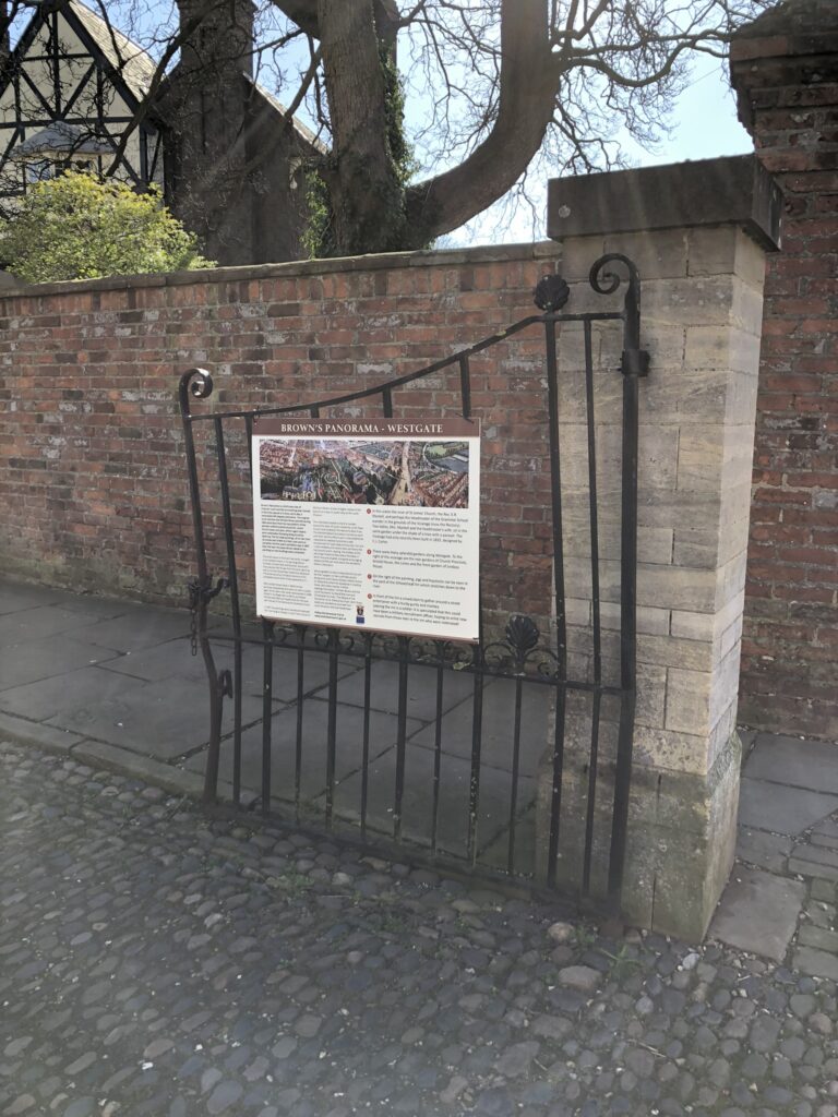 Westgate board at Church Gates