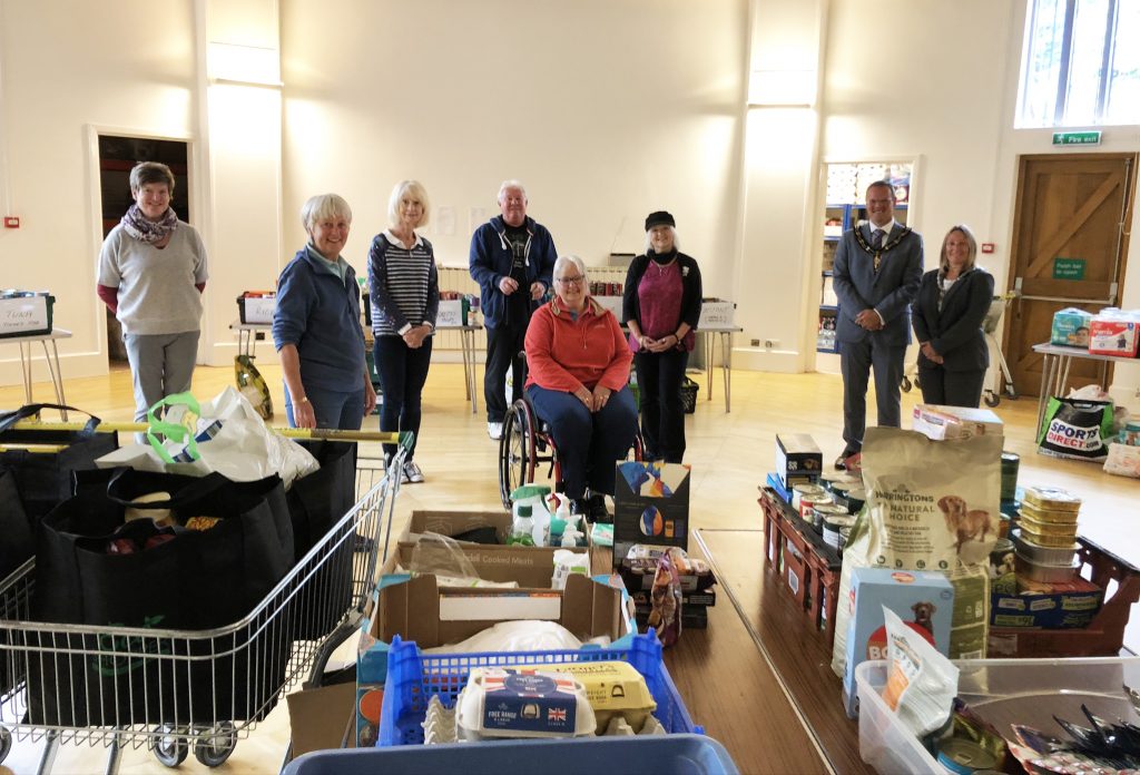 Volunteers at the Food Bank at the Trinity Centre