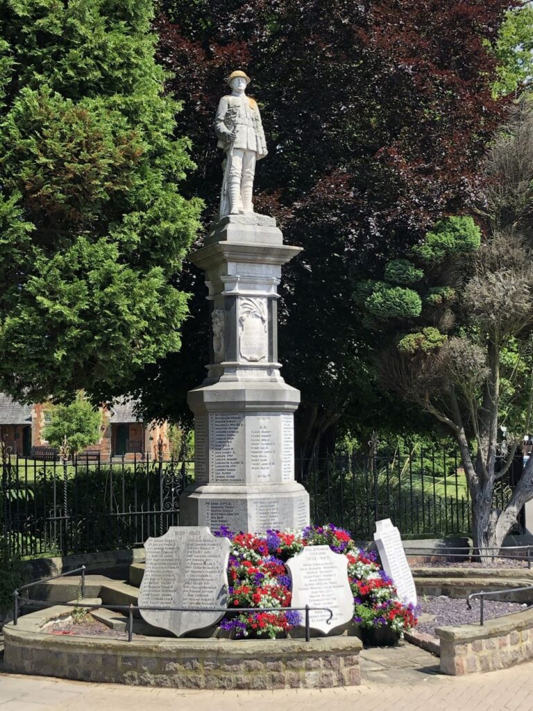 War Memorial in Louth, July 2021